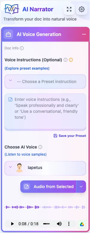 AI Voice Generation