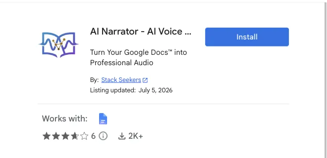 Install AI Narrator